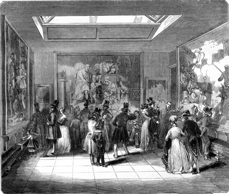 Gobelins展览室1845年的MagasinPittoresque图片