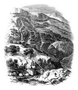查看安提奥克附近的Daphne花园1845年的MagasinPittoresque图片