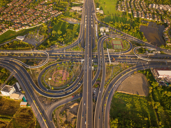 曼谷高速公路空中景象图片