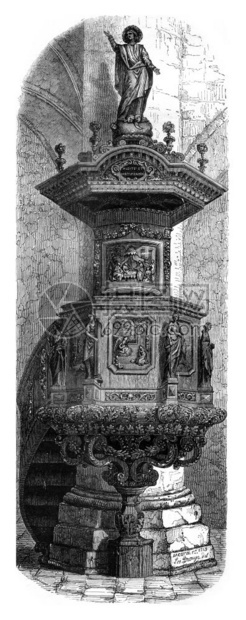 Ligny教堂长1845年马加辛皮托雷克图片