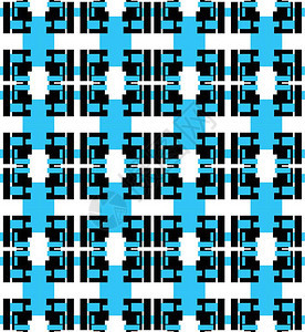 蓝色和黑模式矢量颜绘图或插的数字草图片