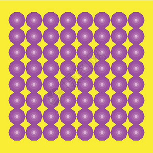 在黄色框矢量颜绘图或插上几个紫色十角排列顺序图片