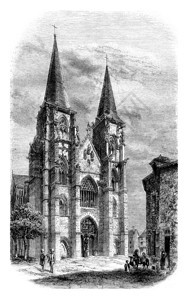 Mouron教堂的景象1852年马加辛皮托雷克图片