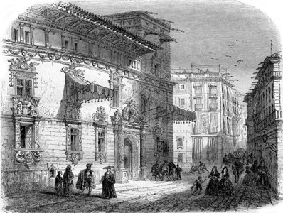 巴塞罗那Courcelles广场上的CasadeGralla1857年MagasinPittoresque图片