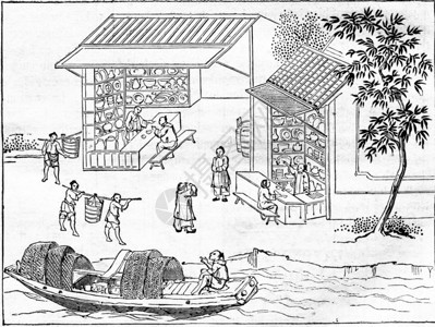 1857年的MagasinPittoresque背景图片