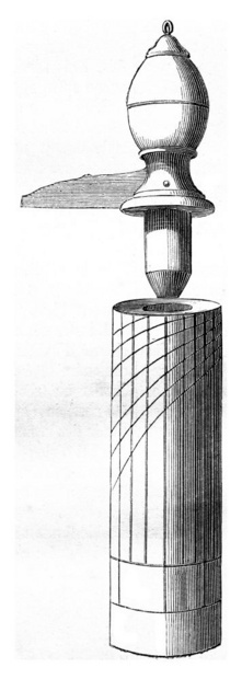 太阳观察或便携式拨号Pyrenees1857年MagasinPittoresque图片