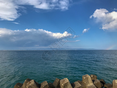 保加利亚波莫里美丽的海滩和不可思议的海图片