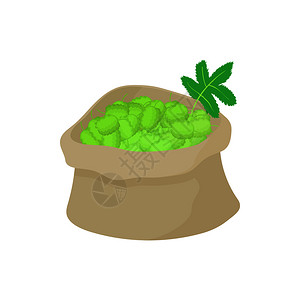 苦芥菜白色背景的卡通风格中套跳图标跳图标卡通风格插画