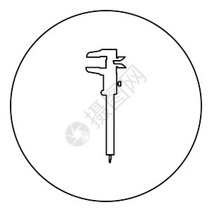 圆形黑色矢量插图平板风格简单像图片