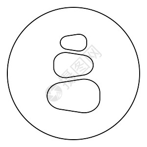 东奥会手举牌圆形黑彩色矢量图示平板风格简单图像插画