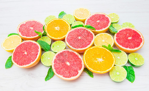 粉红葡萄果柠檬橙图片