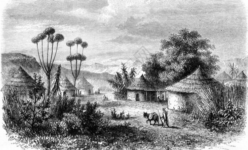 中非MousgouMuglebu村的景象185年MagasinPittoresque图片