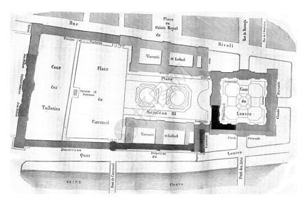 拿破仑也希望将卢浮宫重新连接在图里拉185年的MagasinPittoresque图片