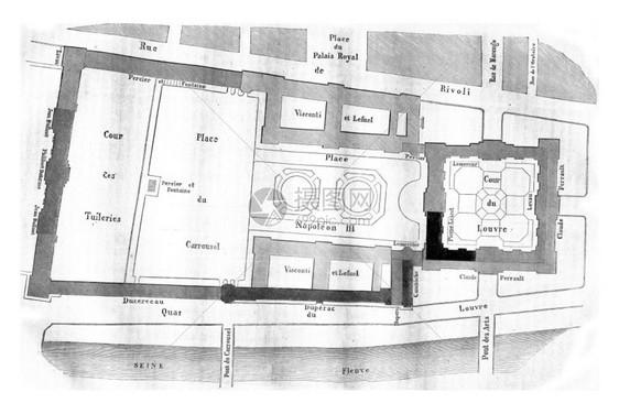 拿破仑也希望将卢浮宫重新连接在图里拉185年的MagasinPittoresque图片