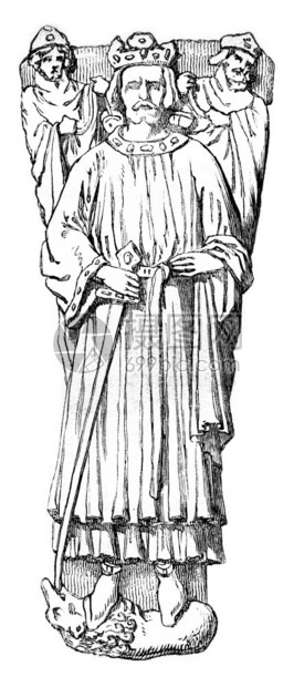 约翰莱克兰在伍斯特的上雕像186年的马加辛皮托雷斯克图片