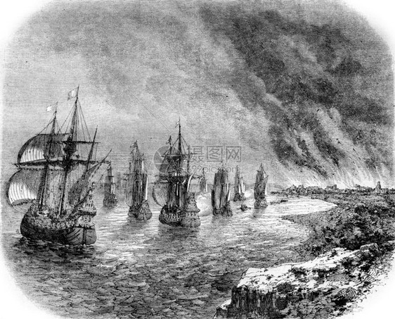 167年月荷兰舰队在泰晤士河开火186年马加辛皮托雷斯克图片