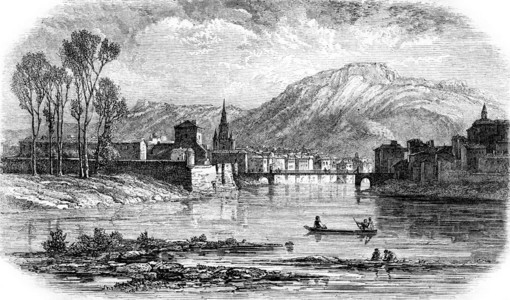 Grenoble186年的MagasinPittoresque图片