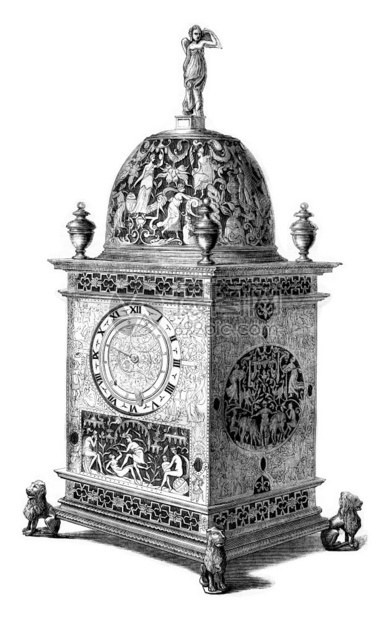 十六世纪的时钟186年的马加辛皮托雷斯克图片