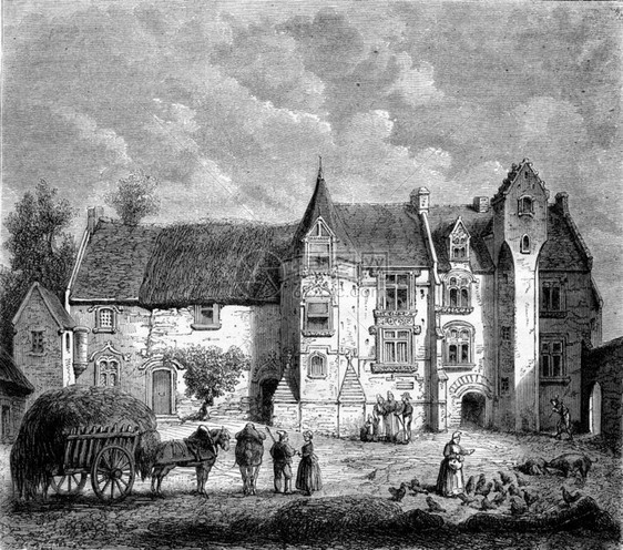 Bayeux附近的ArgougessurAureVaux城堡1867年马加辛皮托罗克图片