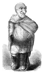 Louvre博物馆Macccus或古董Pulcinella1870年MagasinPittoresque图片