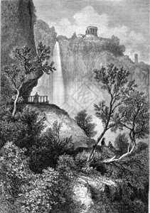 蒂沃利的西比尔寺1870年的马加辛皮托罗尔克图片