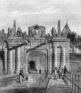 斯特拉堡Saverne门1870年的MagasinPittoresque图片