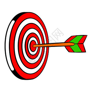 完美日记卡通风格孤立矢量图解中标的目卡通插画