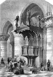 巴黎圣母院的新椅子1870年的马加辛皮托罗克图片