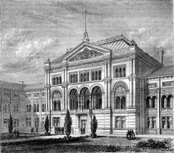 伦敦Kensington博物馆1870年的MagasinPittoresque图片