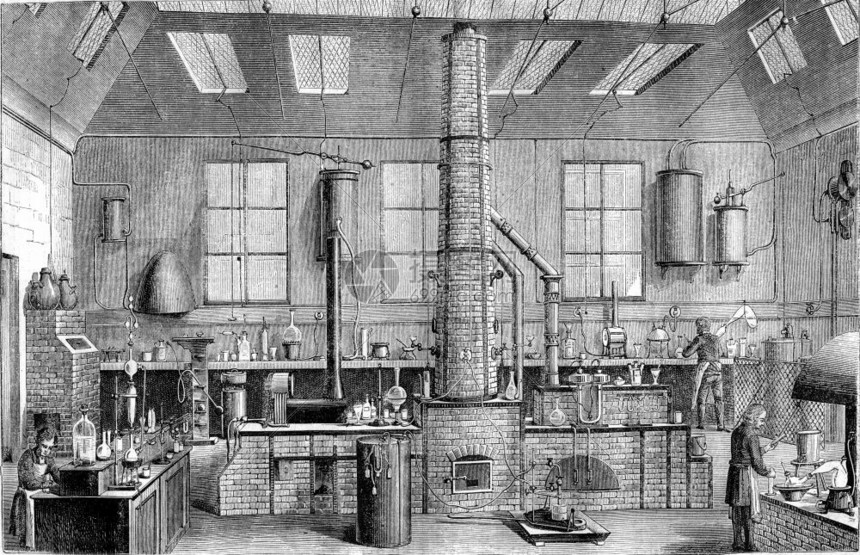 巴黎师范学校化实验室1870年马加辛皮托雷斯克图片