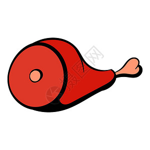 卡通猪腿矢量插图图片素材