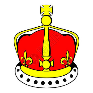 卡国王王冠矢量插图背景图片