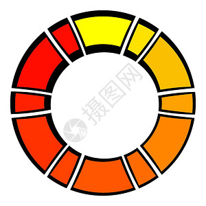 在线商城图标卡通彩色加载图标矢量插图插画