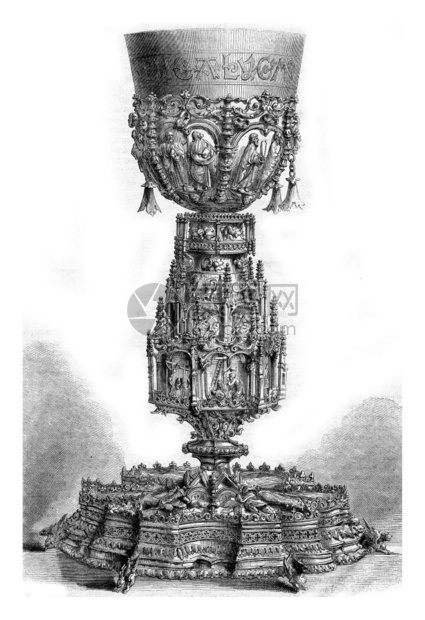 GiltChalice礼拜堂至Ajuda宫1873年马加辛皮托雷斯克图片