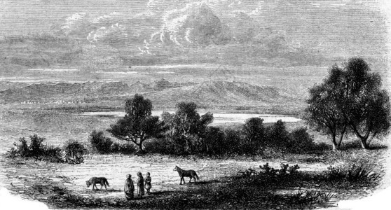 Halloula湖1873年的MagasinPittoresque图片