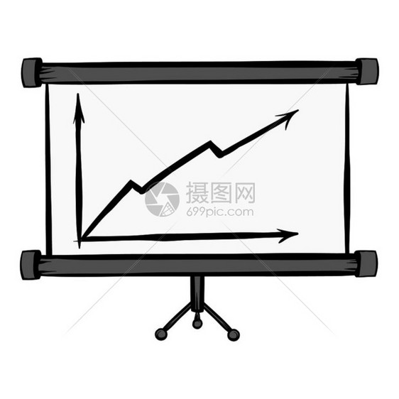 卡通风箭头图标矢量插图图片