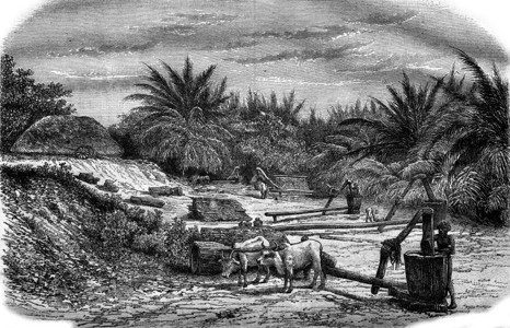 印度石油生产1876年马加辛皮托雷斯克印度石油生产古代刻画图图片