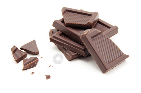 粗略切割的巧克力块图片