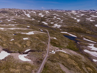 挪威奥兰和莱达尔之间的山区洛基与公路的风景旅游点路线奥兰斯费杰莱特空中观光山地景挪威风路线奥兰斯杰莱特图片