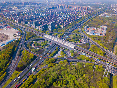 上海市环形高速公路建筑视图图片