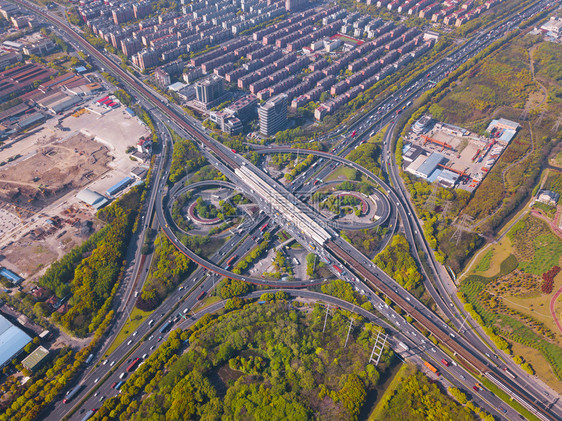 上海市环形高速公路建筑视图图片