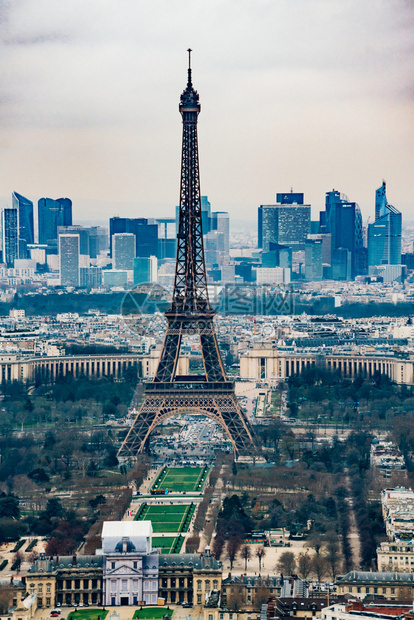 巴黎美丽的全景观图片