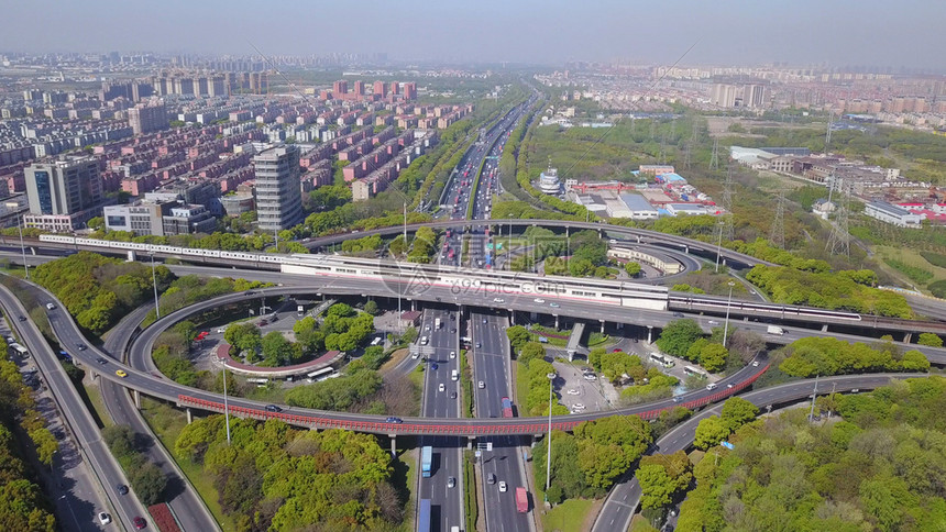 上海市环路高速公路视图