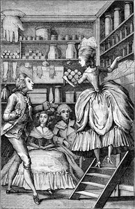 Glover香水商或十八世纪182年马加辛皮托雷斯克图片
