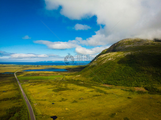 挪威洛福滕群岛诺尔特兰县Vagan市Gimsoya岛景观挪威洛福滕群岛旅游景点图片