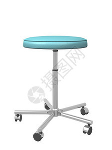 可调整的金属流动医疗便凳3插图在白色背景下隔离图片