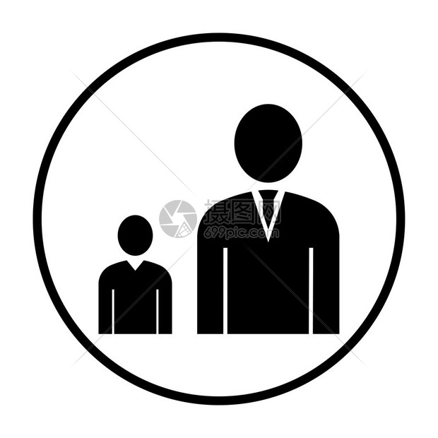 男老板有下级图标薄环板设计矢量说明高清图片下载-正版图片305104980-摄图网