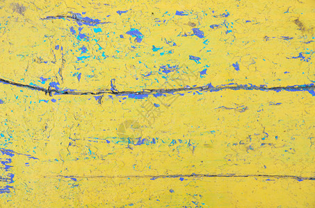 黄色和蓝涂漆的木制质纹身底图片