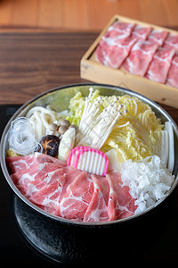 日本国猪肉准备烹饪图片
