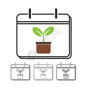 日历矢量图标说明设计图片